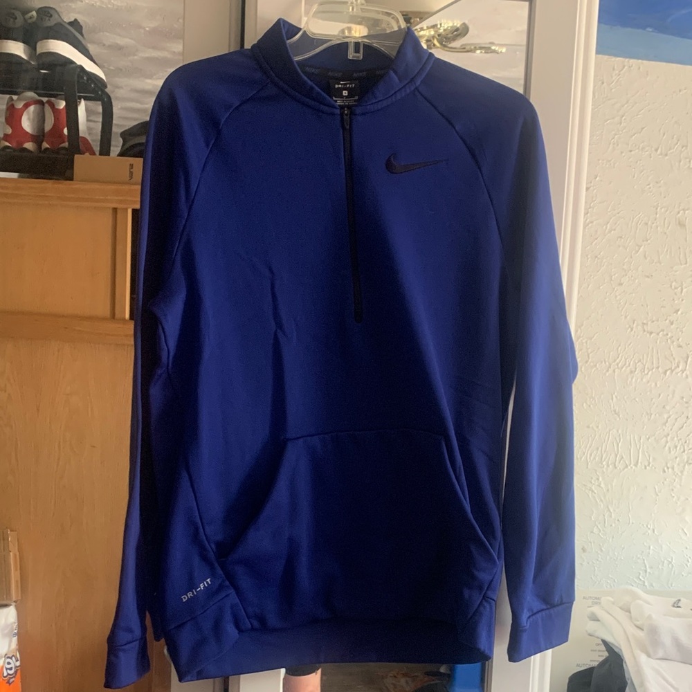Nike Royal Blue Lightweight Half-Zip Pullover Jacket